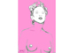 Scarlett pop art -  pink acryl Lasur malen