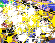 Malen wie Jackson Pollock: Variante 2