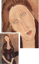 Porträt der Jeanne Hébuterne, 1918, Amedeo Modigliani, Öl auf Leinwand,  92 × 60 cm