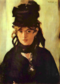 Edouard Manet (1832-1883), Berthe Morisot, 1872, Öl auf Leinwand, 55 x 38 cm, Musée d´Orsay in Paris