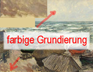 farbige Grundierung in der Ölmalerei